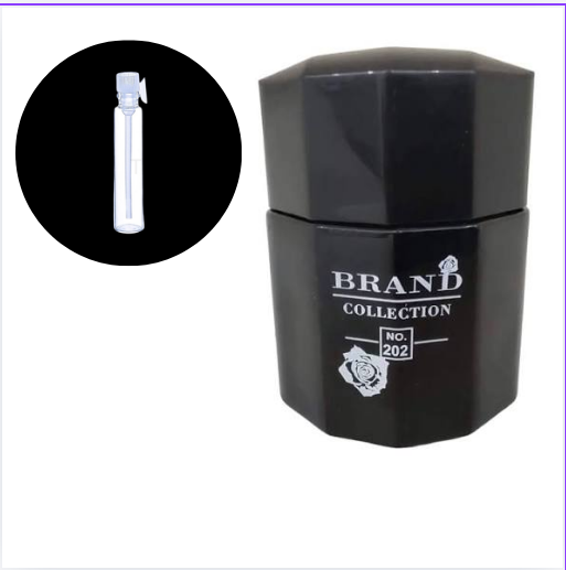 Amostra Miniatura Brand Collection 202 XS Black For Men 1 Ml
